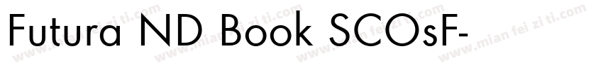 Futura ND Book SCOsF字体转换
